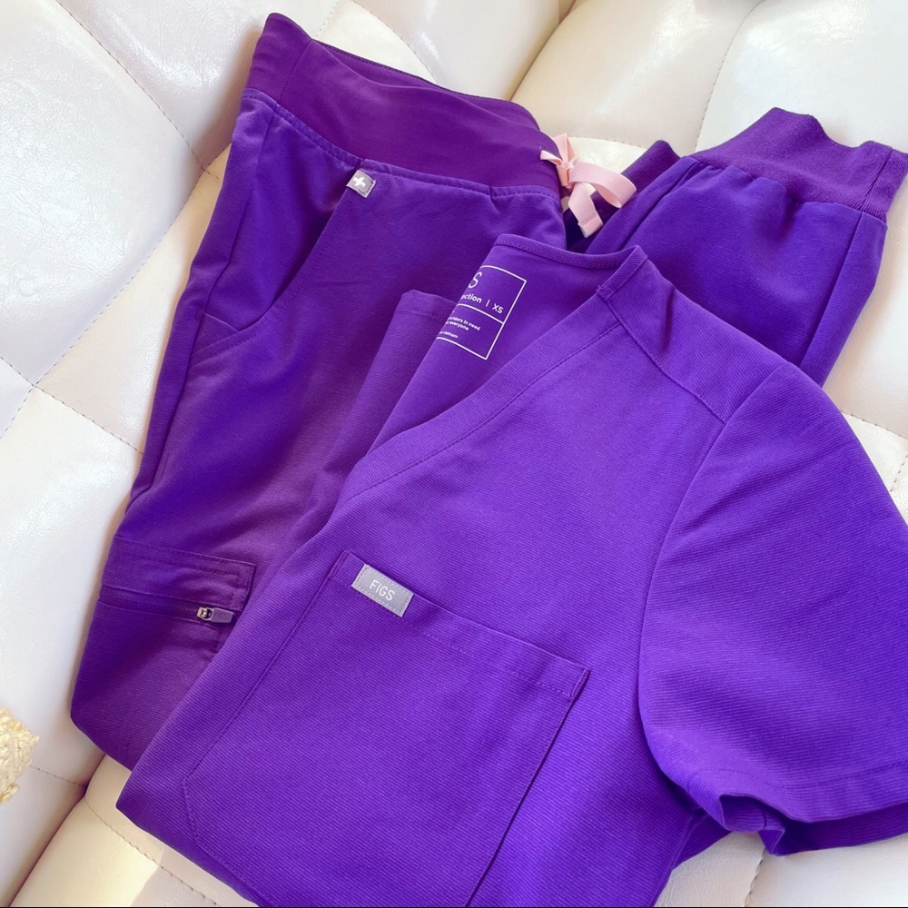 FIGS | Medical Scrubs Uniform Jogger Pant Short Sleeve Shirt Top